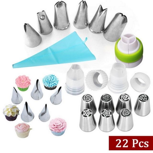 CreamCake™ - Tortendekor Piping Tips (22 Stück)