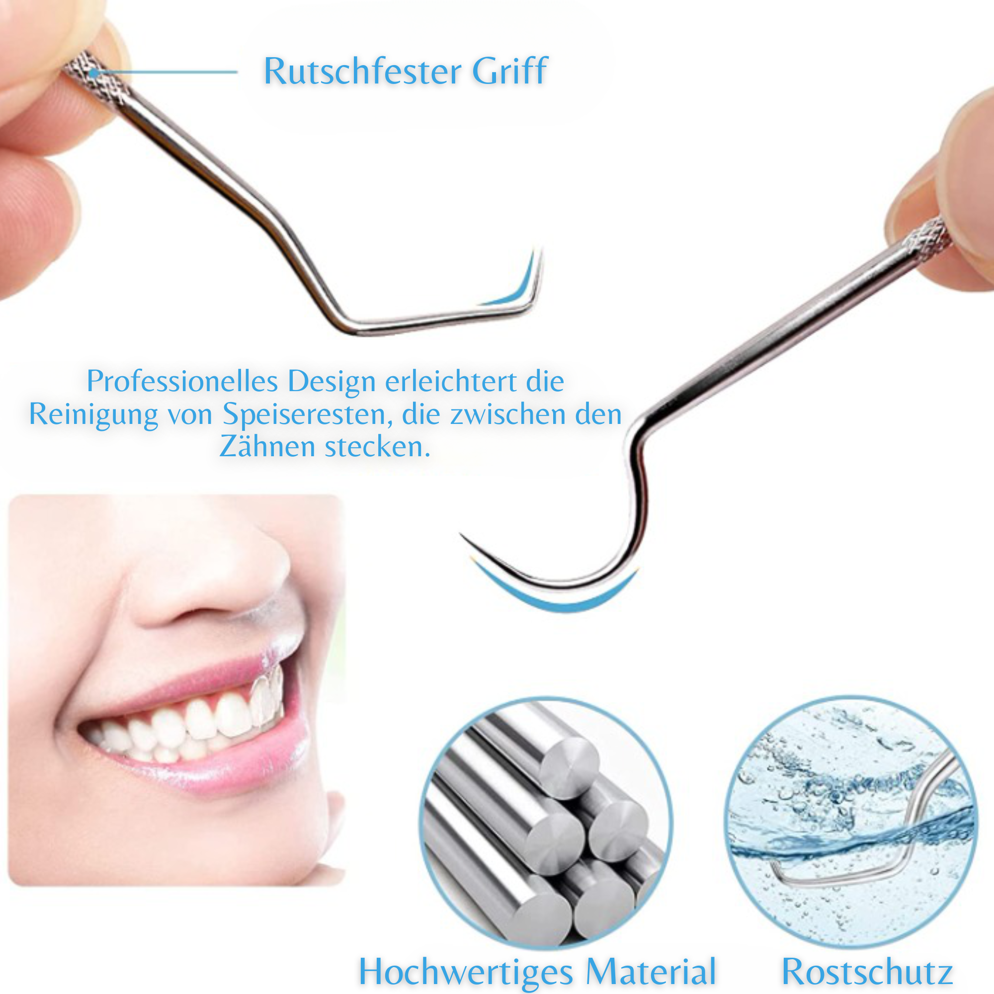 Oralcare™️ I Zahnstocherset aus Edelstahl (1+1 GRATIS)