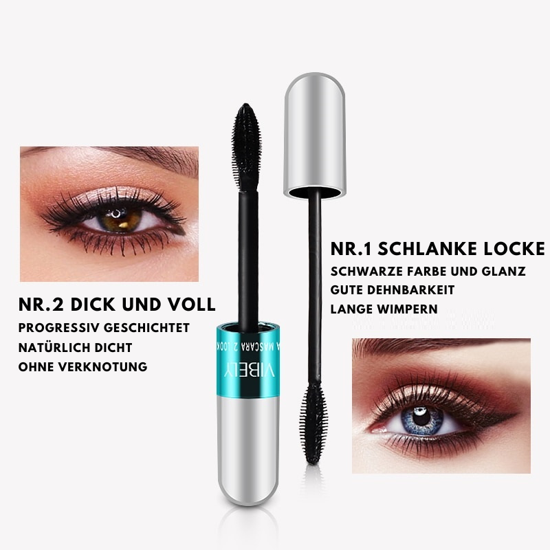 VIBELY™ - 4D Wimperntusche aus Seidenfasern (1+1 GRATIS)